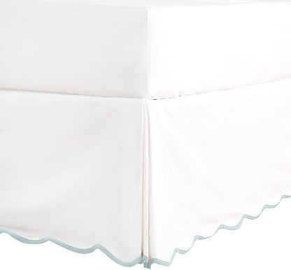 hig chic 14'' queen bedskirts scallop edge pleated, main product view