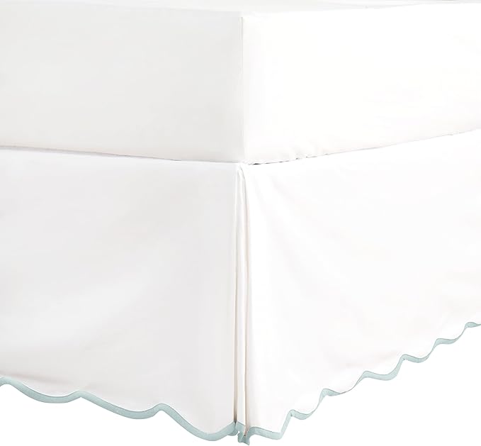 HIG Off White Chic King Bed Skirt by HIG