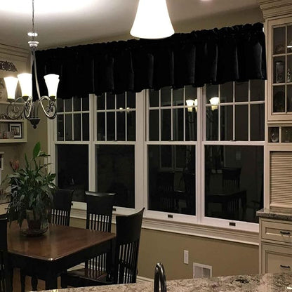 Black Valance for Large & Extra Wide Windows - Image 2