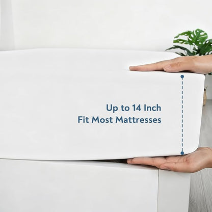 Twin Fitted Sheet Only, Super Soft & Cozy Twin Size Bed Sheets - Image 3