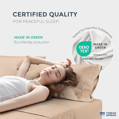 THREAD SPREAD Egyptian Cotton Sheets King Size - Image 6