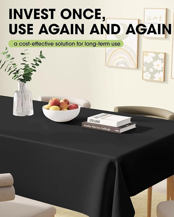 Pureegg Rectangle Table Cloth 60" x 102" – 8 Packs, Durable Polyester - Image 8
