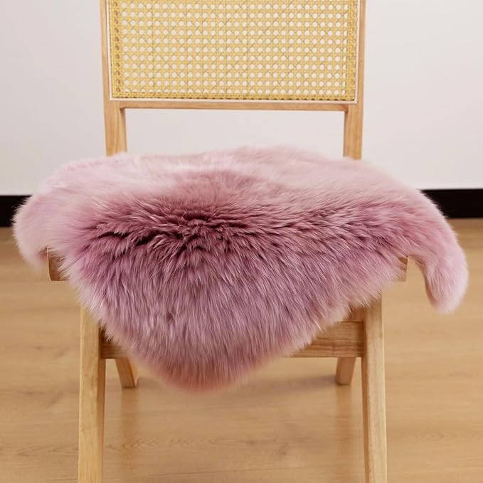 LLB Sheepskin Chair Covers Office Chair Cushion Dining Room Chair Pads Desk - Image 3