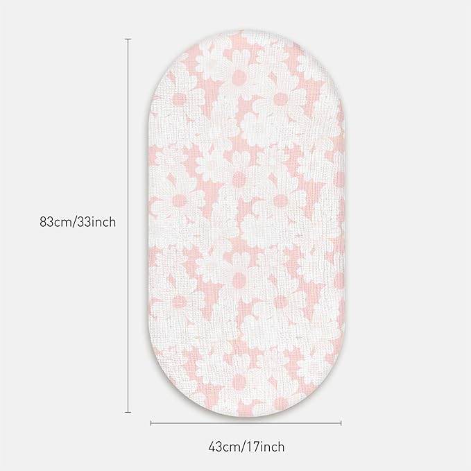 Gllquen Baby Muslin Bassinet Sheets 3 Pack, Breathable Elastic Cozy Fitted - Image 7