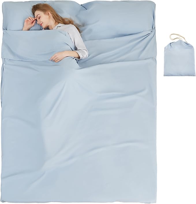 Sleeping Bag Liner Camping Adult Sleep Sack Lightweight Travel Sheet by Unknown