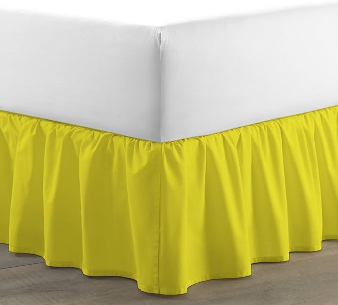 Ruffled Bed Skirt 18 Inch Drop Dust Ruffle by Unknown