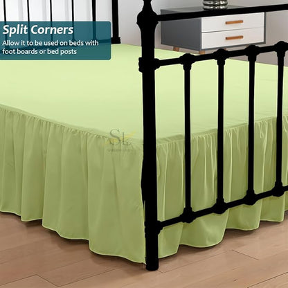 Shreem Linen Ruffled Bed Skirt - Image 2