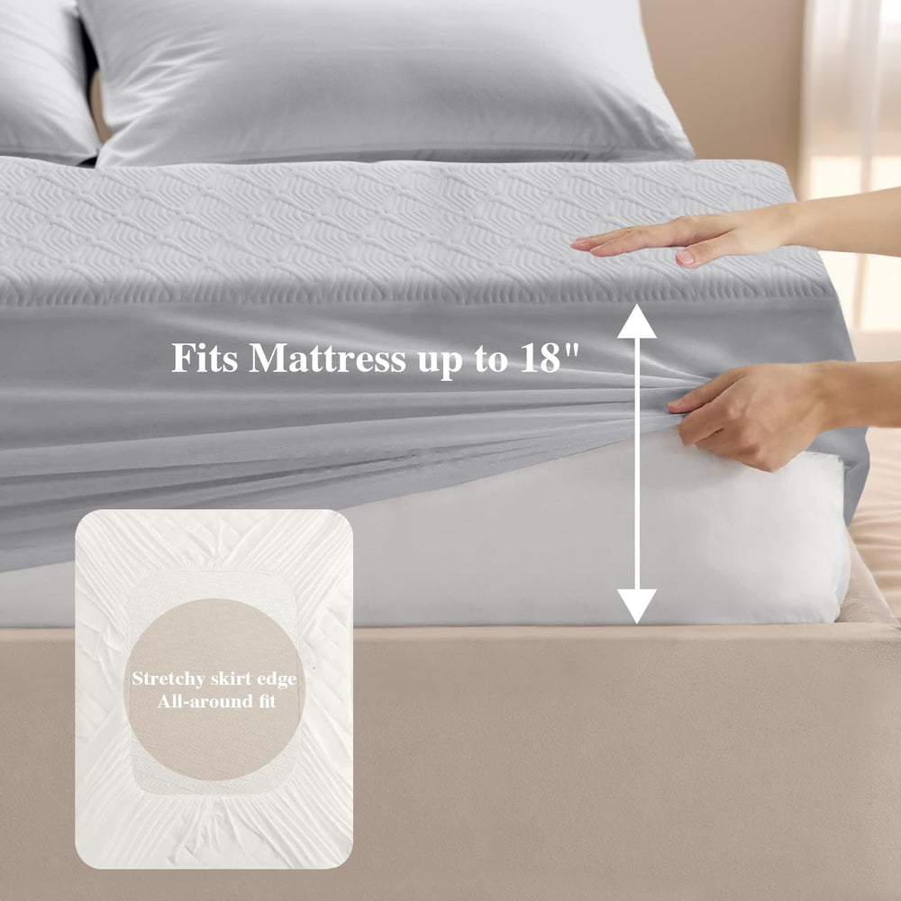 Softhour TwinXL Waterproof Mattress Protector,3D Cooling Mattress Protector