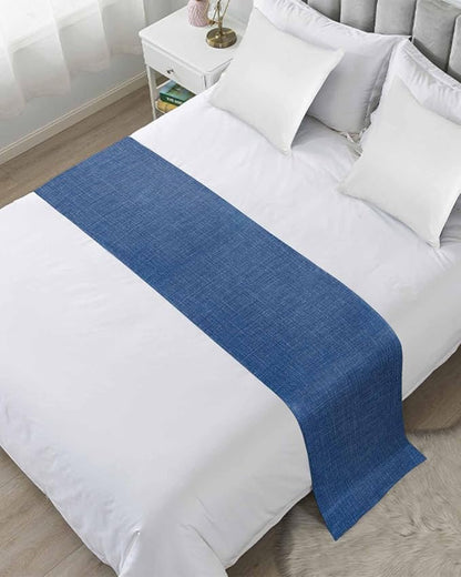 Retro Farm Linen Flax Bed Runners by ZFUNCING