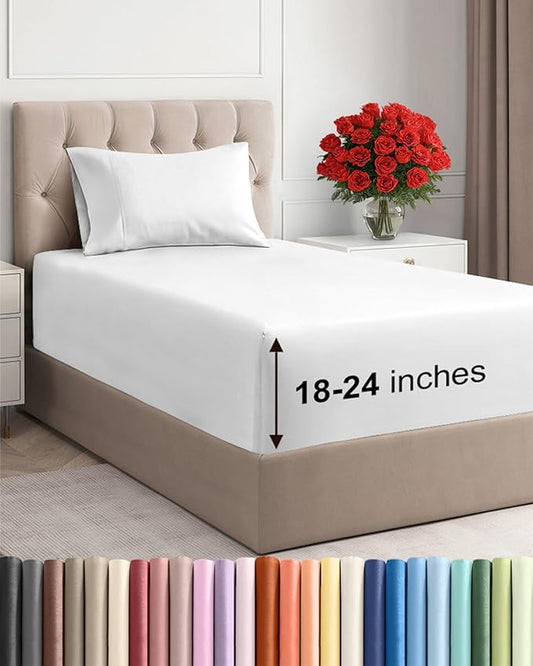 Extra Deep Pocket Twin Sheets by CGKUnlimited