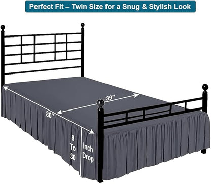 Shreem Linen Ruffled Bed Skirt - Image 5