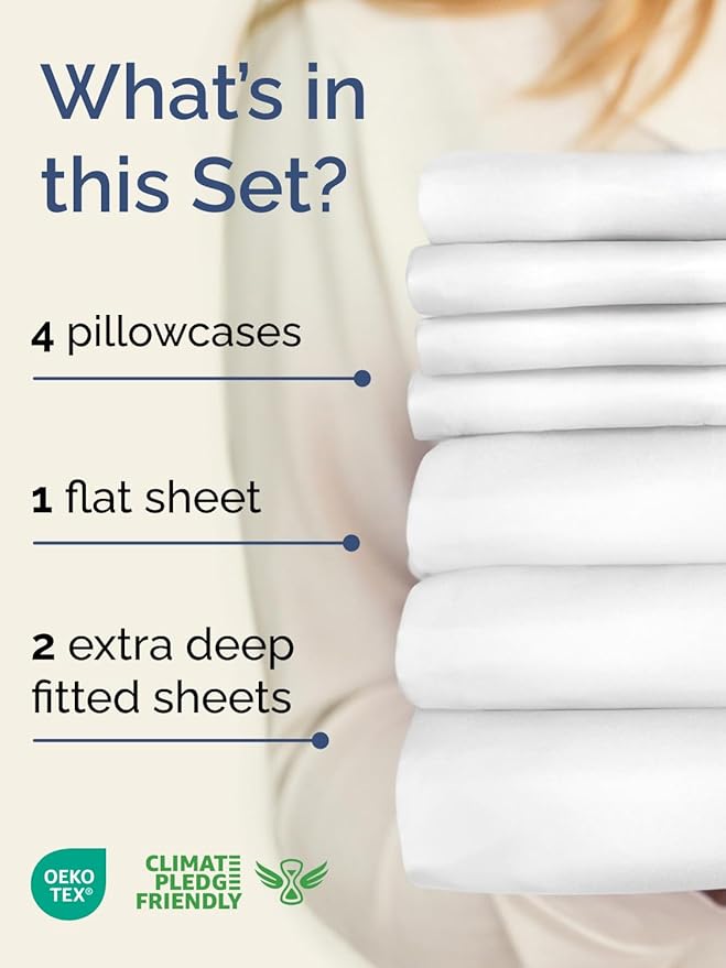 Extra Deep Split King Sheet Set - Image 2