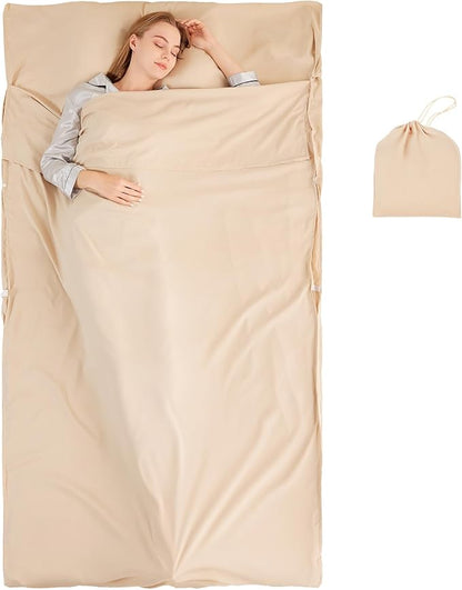 Sleeping Bag Liner Camping Adult Sleep Sack Lightweight Travel Sheet by Unknown