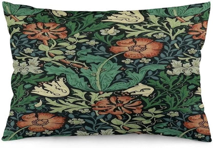 Compton Floral Art William Morris Throw Pillow Covers 12x20 Inch Aesthetic by Unknown