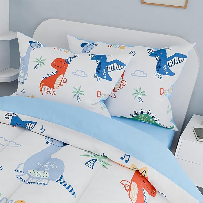 SANDJEST Dinosaurs Bedding Full Set - Image 5