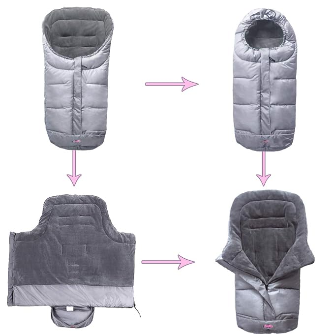funlife Anti-Kick Winter Water Proof Cozy Warmer Baby Footmuff Fits - Image 2