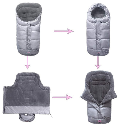 funlife Anti-Kick Winter Water Proof Cozy Warmer Baby Footmuff Fits - Image 2