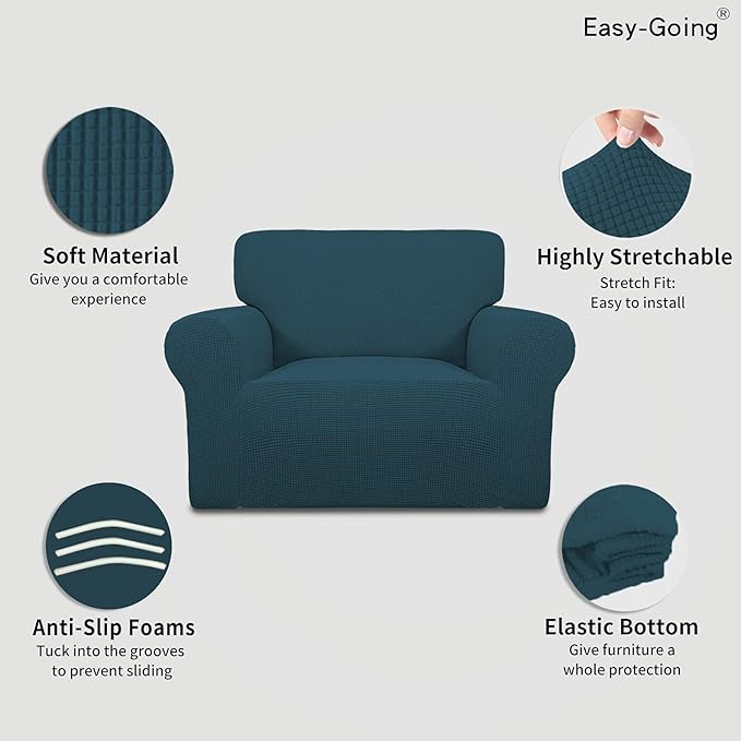 Easy-Going Stretch Oversized Chair Sofa Slipcover 1-Piece Couch Sofa Cover - Image 3