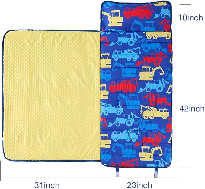 beeweed Toddler Nap Mat, Rollup Design Kid Sleeping Mat - Image 5