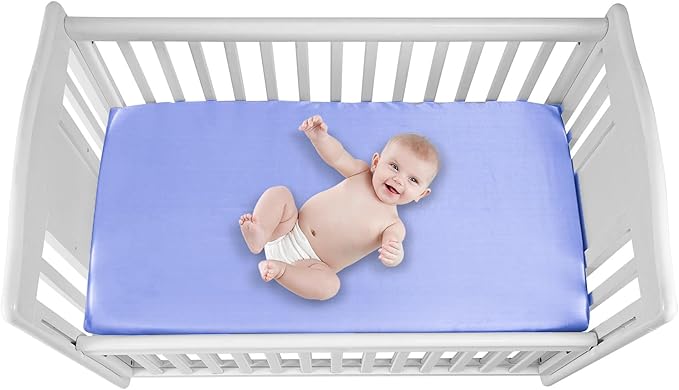 2 Pack Satin Soft Crib Sheet for Baby - Image 2
