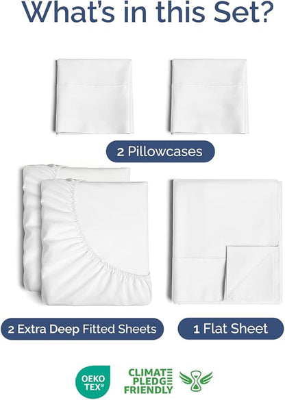 Extra Deep Pocket Split King Sheets - Image 2