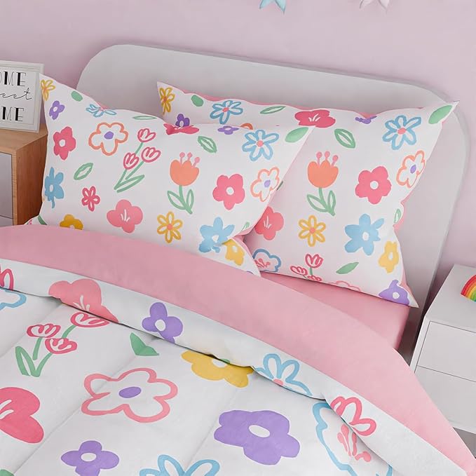 SANDJEST Floral Twin Bedding Sets - Image 5
