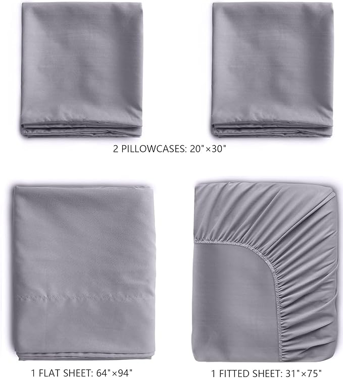 Cot Sheets 31" x 75", Cot Sheet Set 4 Piece - Image 3