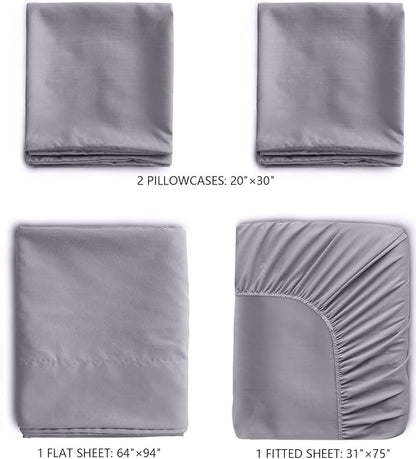 Cot Sheets 31" x 75", Cot Sheet Set 4 Piece - Image 3