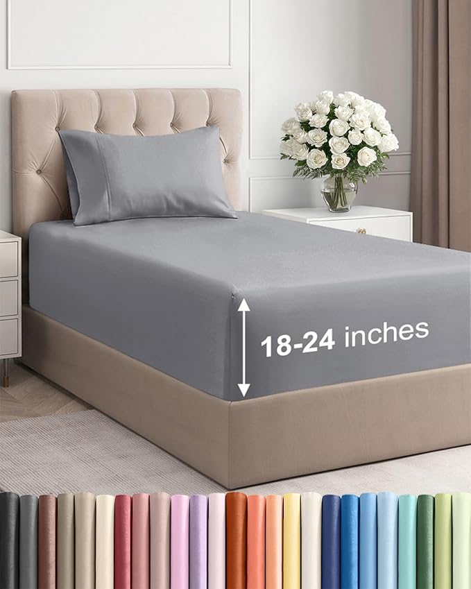 Extra Deep Pocket Twin XL Sheets by CGKUnlimited
