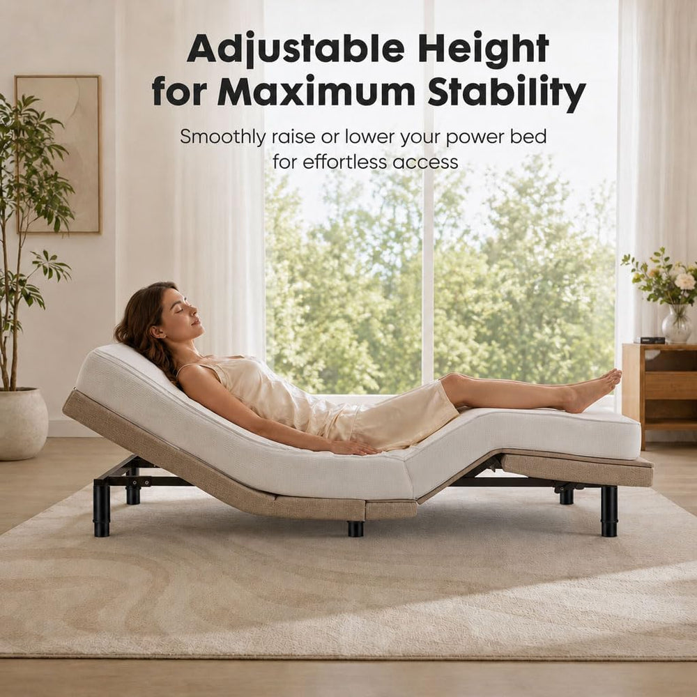 Metal Adjustable Bed Legs Replacement for Adjustable Bed Base Frame Parts Hea...
