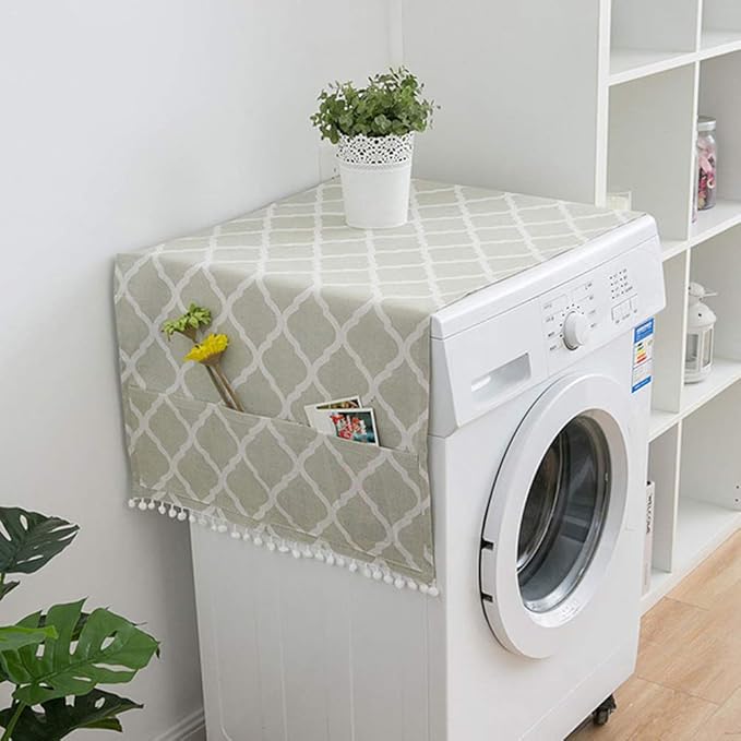 AKOAK 1 Pack 55 x 130cm /22 "x 51" Geometric Washing Machine Refrigerator Dust - Image 2