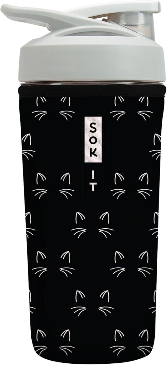 Sok It BotlSok Protein Blender Shaker Bottle Sleeve Insulated Neoprene Cover by SokIt