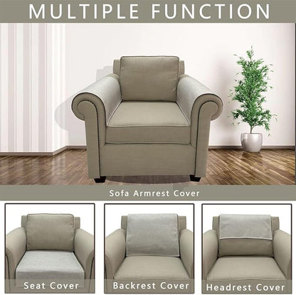 Couch Arm Covers, Anti-Slip Sofa Armrest Cover - Image 4