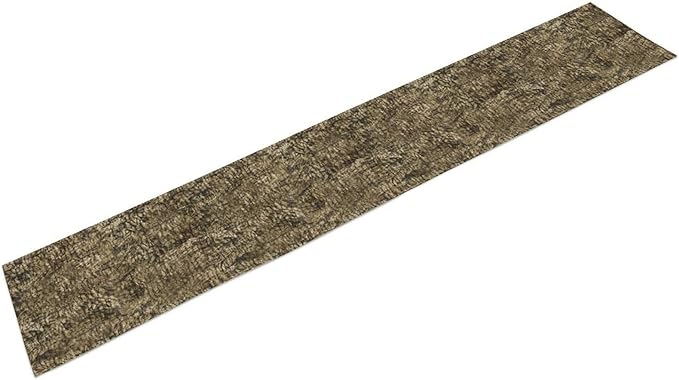 Forest Tree Bark Table Runner, Retro Camo Rustic Country Old Trunk Wood Table - Image 8