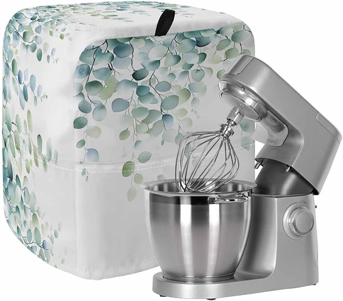 Eucalyptus Leaves Stand Mixer Dust Cover by Unknown