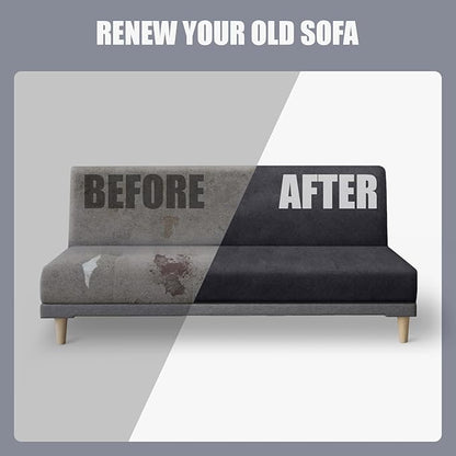 molasofa Leather Like Stretch Futon Slipcover Armless Futon Bed Sofa Cover - Image 6