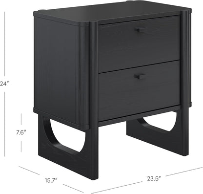 nathan james solace mid century modern 2 drawer shown in use