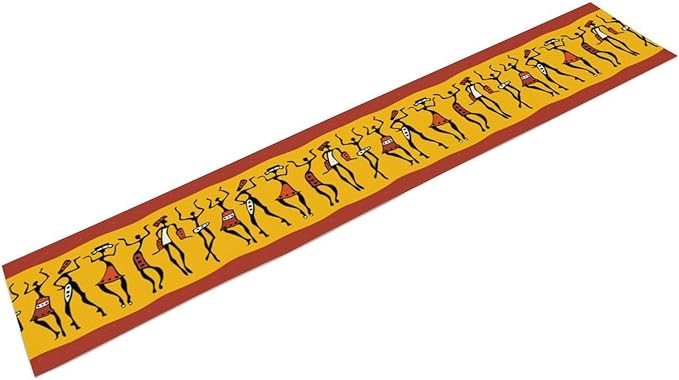African Woman Table Runner, Ethnic American History Month Juneteenth Heritage - Image 3