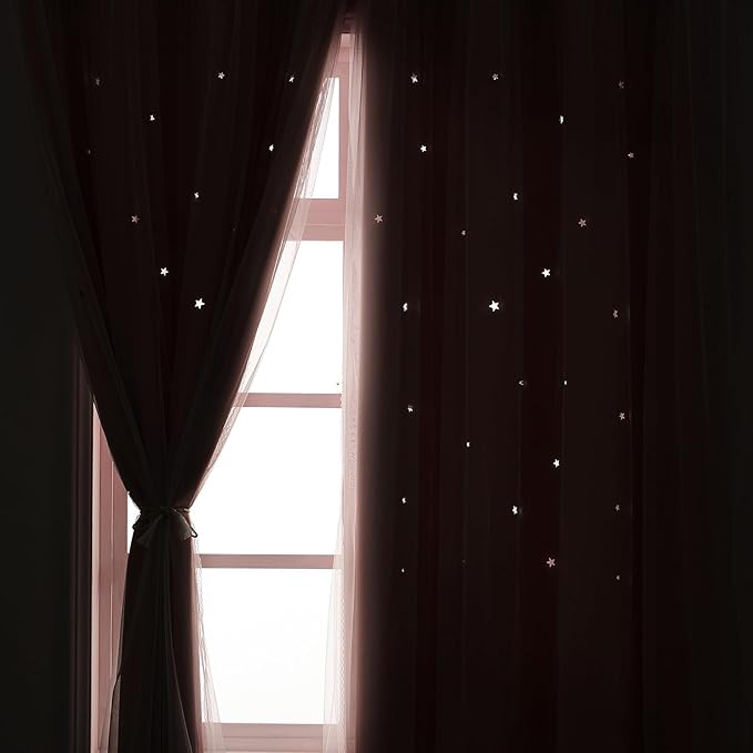 Light Pink Curtains Blackout for Girls Bedroom - Image 4