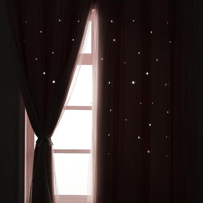 Light Pink Curtains Blackout for Girls Bedroom - Image 4