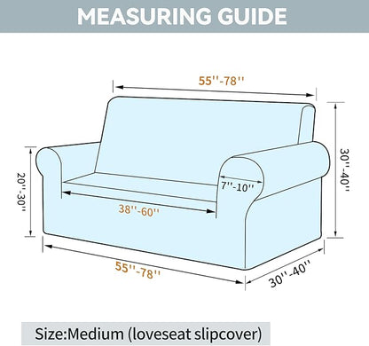 LURKA Stretch Loveseat Sofa Slipcovers 1 Piece Couch Covers - Image 6