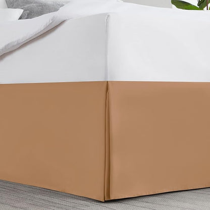 Nestl Light Brown Twin Bed Skirt - Image 2