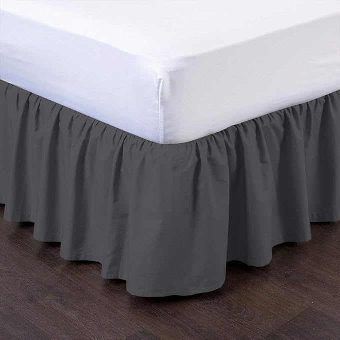 Ruffled Bed Skirt 18 Inch Drop Dust Ruffle by Unknown