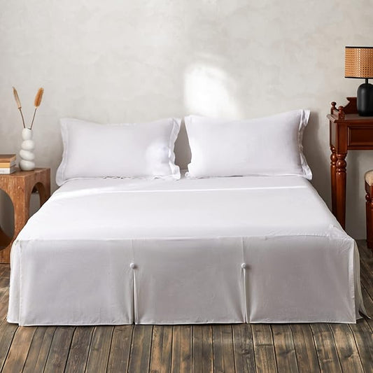 BISELINA French Linen Bed Skirt Split Corner by BISELINA