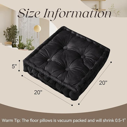 Square Floor Pillows, Large Floor Cushion - Image 7