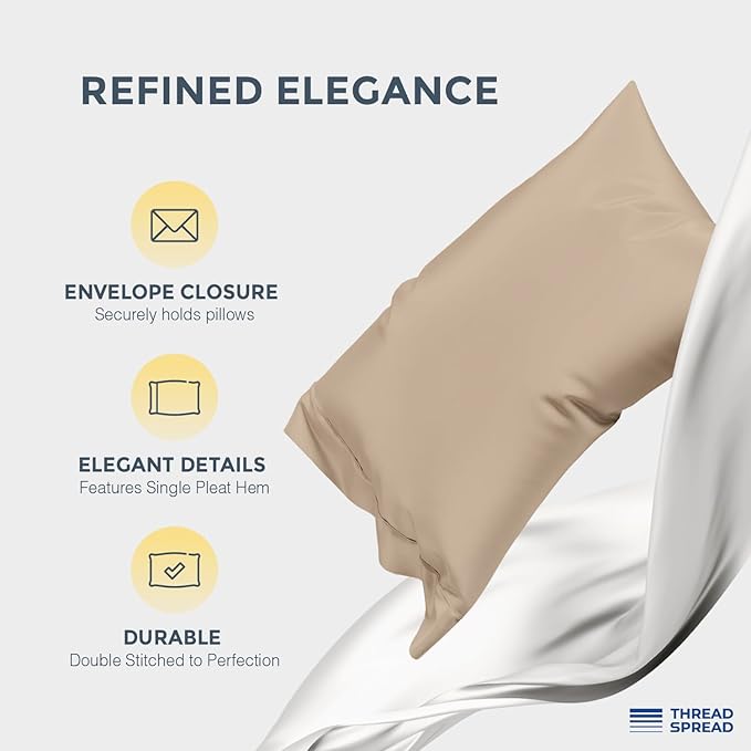 THREAD SPREAD Egyptian Cotton Sheets King Size - Image 4