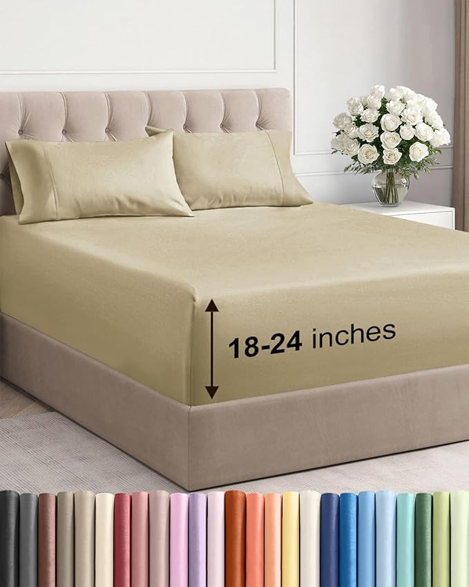 Extra Deep Pocket Cal King Sheets by CGKUnlimited