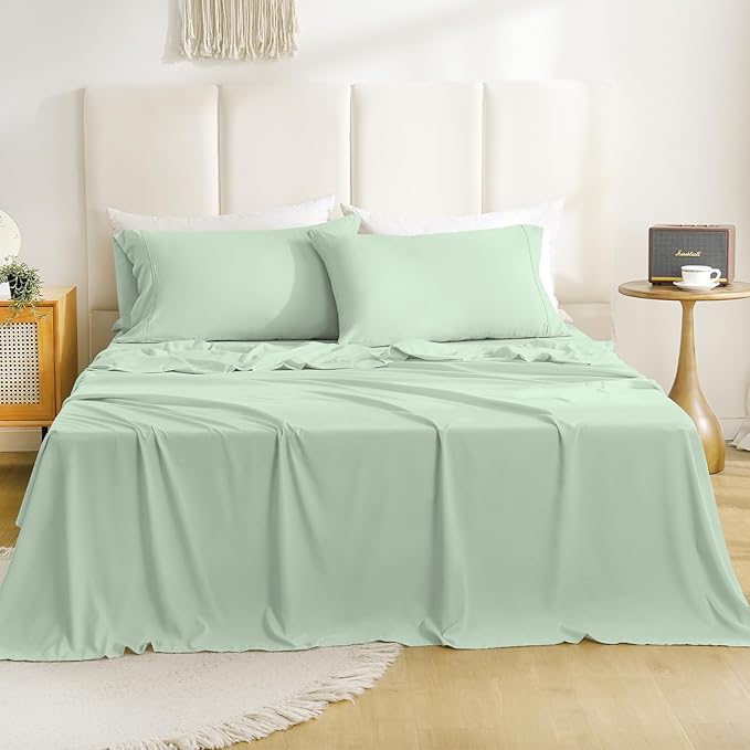 Silky Soft Queen Size Sheet Set by COZYSMILE