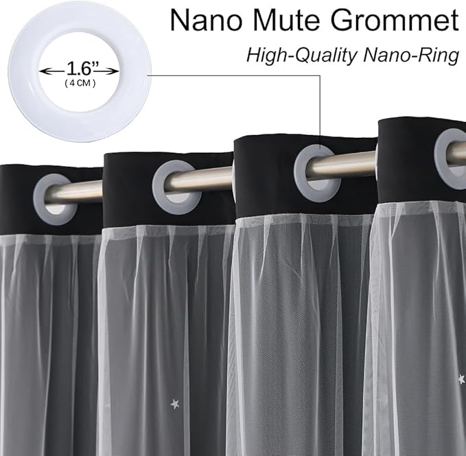 Black Curtains for Bedroom - Image 2