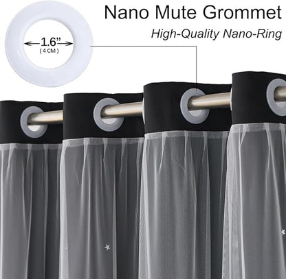 Black Curtains for Bedroom - Image 2